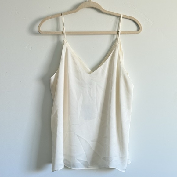 New‎ Express Camisole Cream Ruched Woman Large Layer Career Event Office Tank - Picture 3 of 6